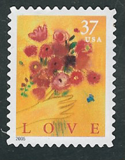 Scott #3898...37 Cent...LOVE...2 Stamps