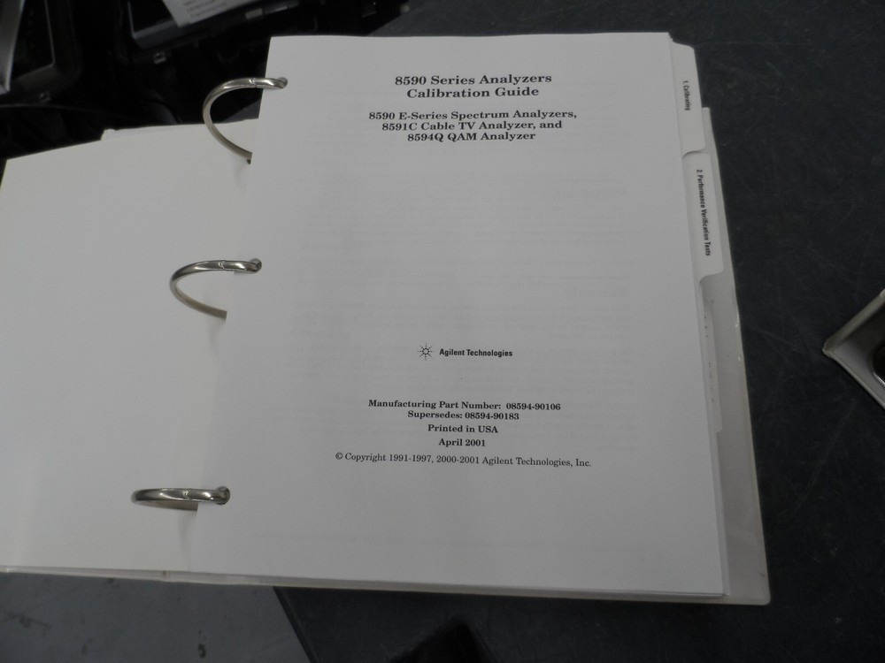 HP 8590 SERIES ANALYZERS CALIBRATION GUIDE