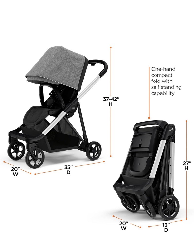 Thule Shine baby stroller, Full-size stroller features, Compact & lightweight