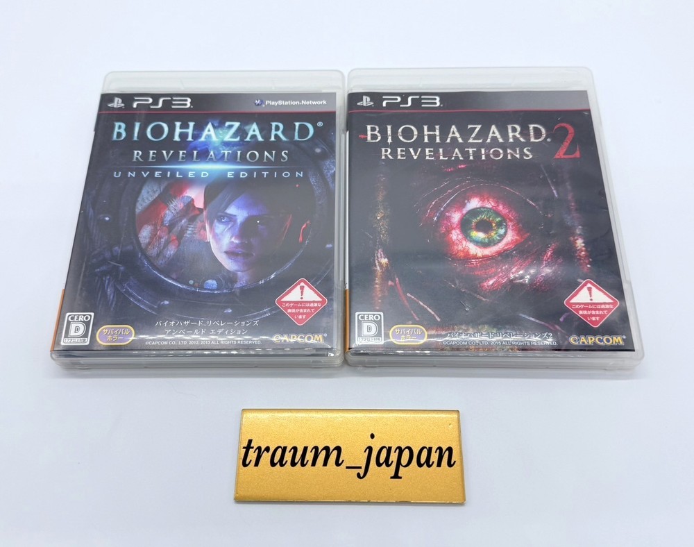 Biohazard Revelations Unveiled Edition & 2 set PS3 PlayStation 3 Tested