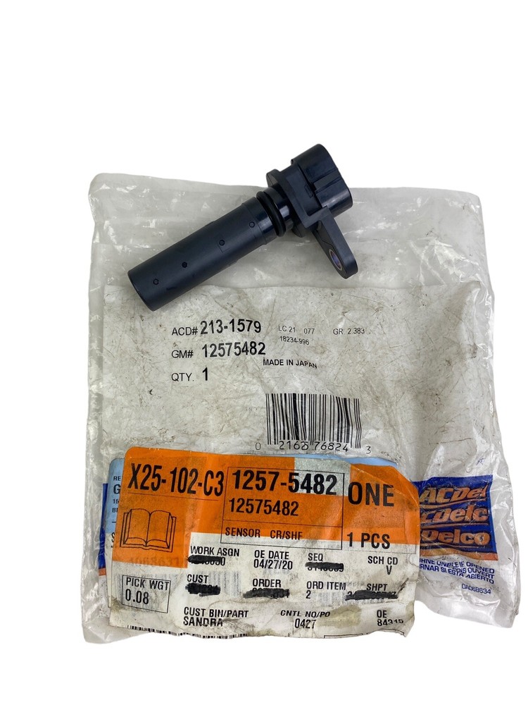 Genuine ACDelco Engine Crankshaft Position Sensor-VIN: Y, Eng Code: LD8 213-1579