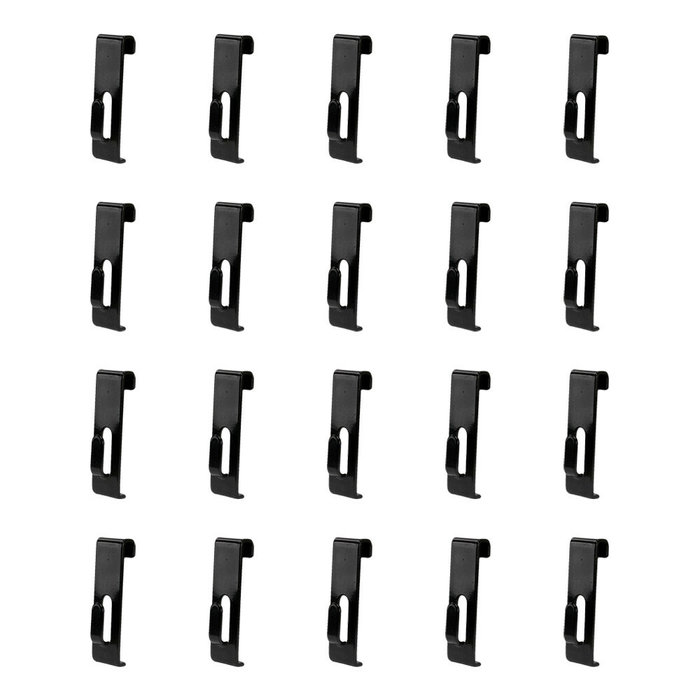 20 PCS Gridwall Utility Hook Grid wall Panel Display Picture Notch Black