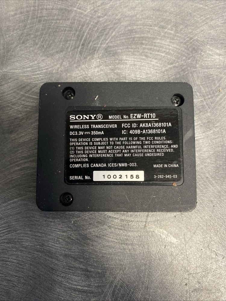 Sony S-Air Wireless Transceiver (EZW-RT10)(Untested)