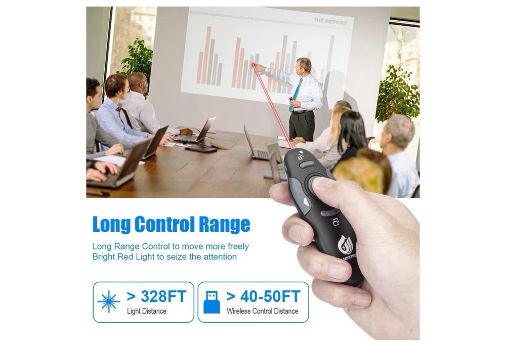 AMERTEER Wireless Presentation clicker for PowerPoint Presentations