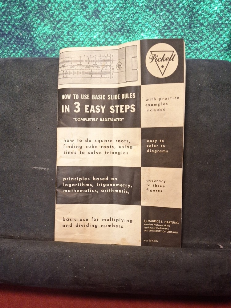 Pickett Plastic Slide Rule #121 (25•GH)