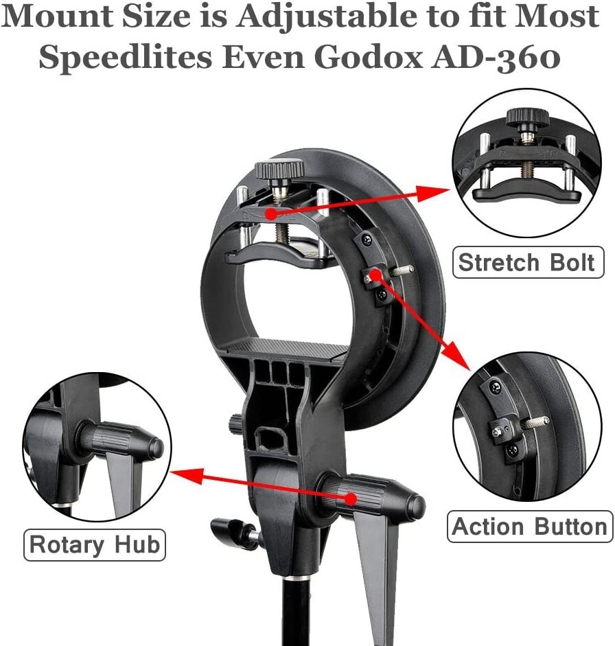 Godox S-Type Bracket for Speedlite Flash (Bowens Mount)