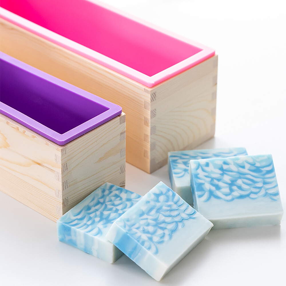 Large Rectangular Soap Mold Loaf Swirl Making Tool DIY Handmade Rendering Mould