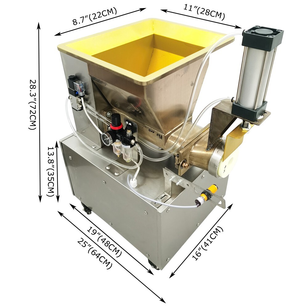 Automatic Quantitative Dough Divider Batch Dough Cutter 1g-500g