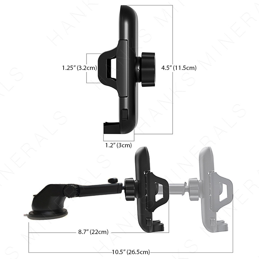 360° Suction Cup Mount Car Cell Phone Holder Stand Windshield Dash Dashboard