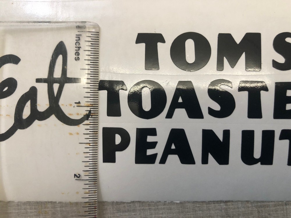 Tom’s Toasted Peanuts Decal Set