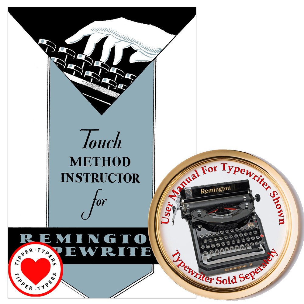 Remington Nine Desk Model Typewriter User Instruction Owner's Manual Guide