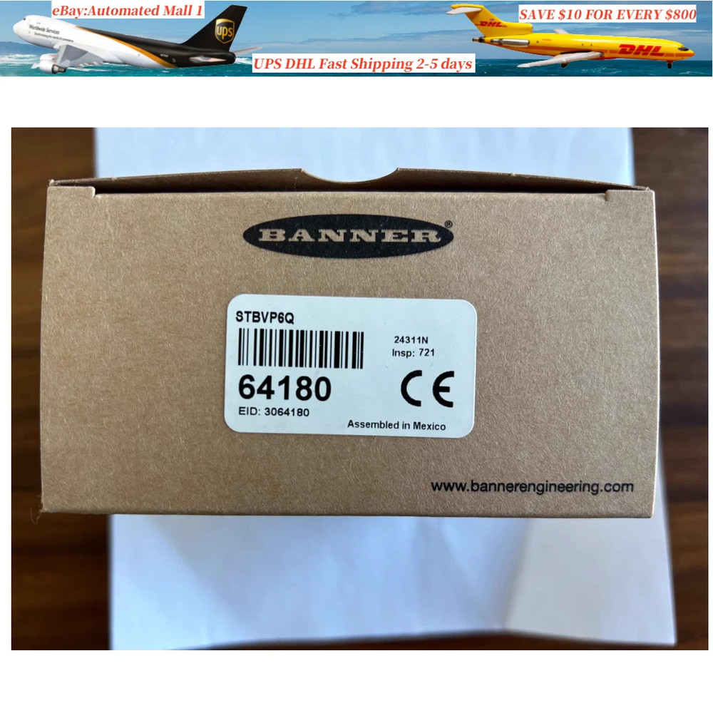 New STBVP6 Banner Engineering 64179 Safety Touch Buttons