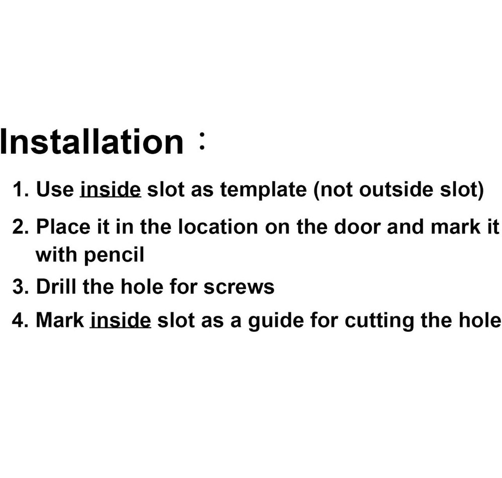 1 SET Solid Brass Mail Slot Interior Frame Back Plate 8-7/8''X2-7/8 Matte Black