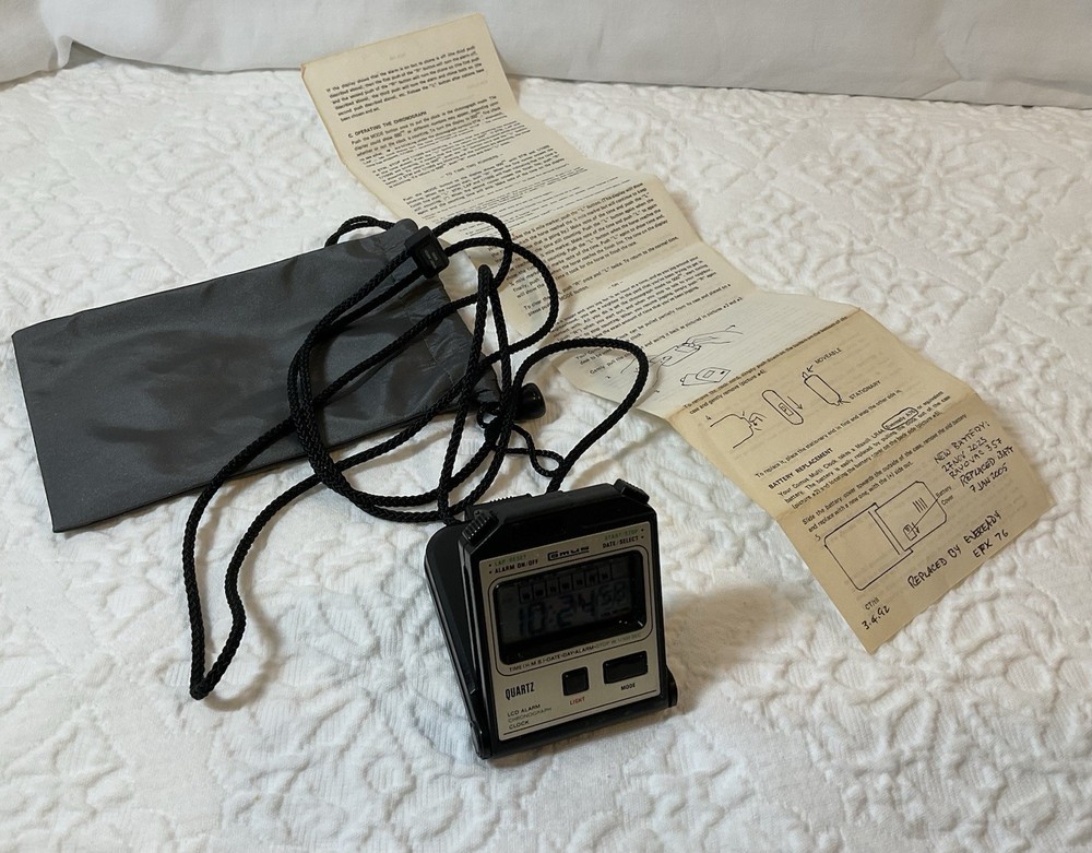 COMUS Multi Clock-Alarm-Timer Orig. Instruction Sheet RARE