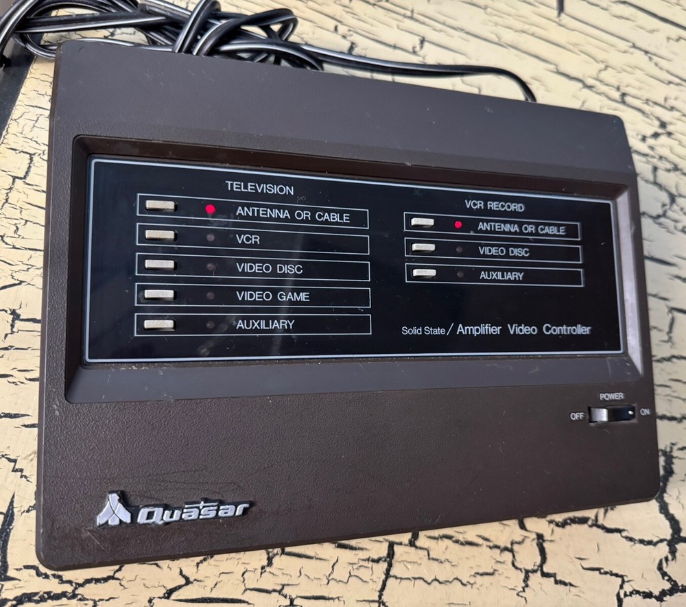VTG Quasar Solid State Amplifier Video Controller Center Model VE581UN Untested