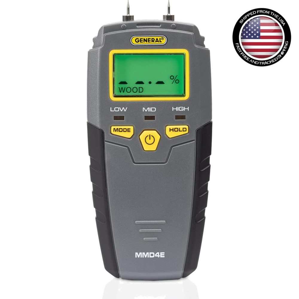 Compact Moisture Detector with Extra Pins - Quick Read Process for Homeowners