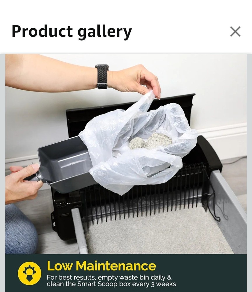 Self-Cleaning Cat Litter Box with Quiet Operation & Carbon Filter