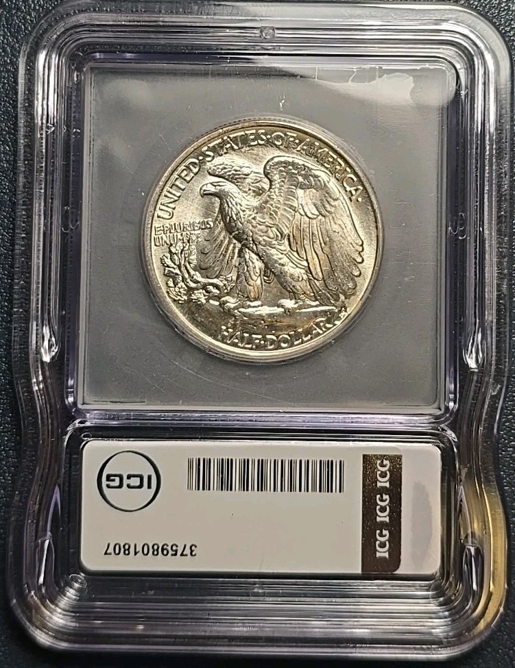 1947 Walking Liberty Half Dollar MS64 ICG