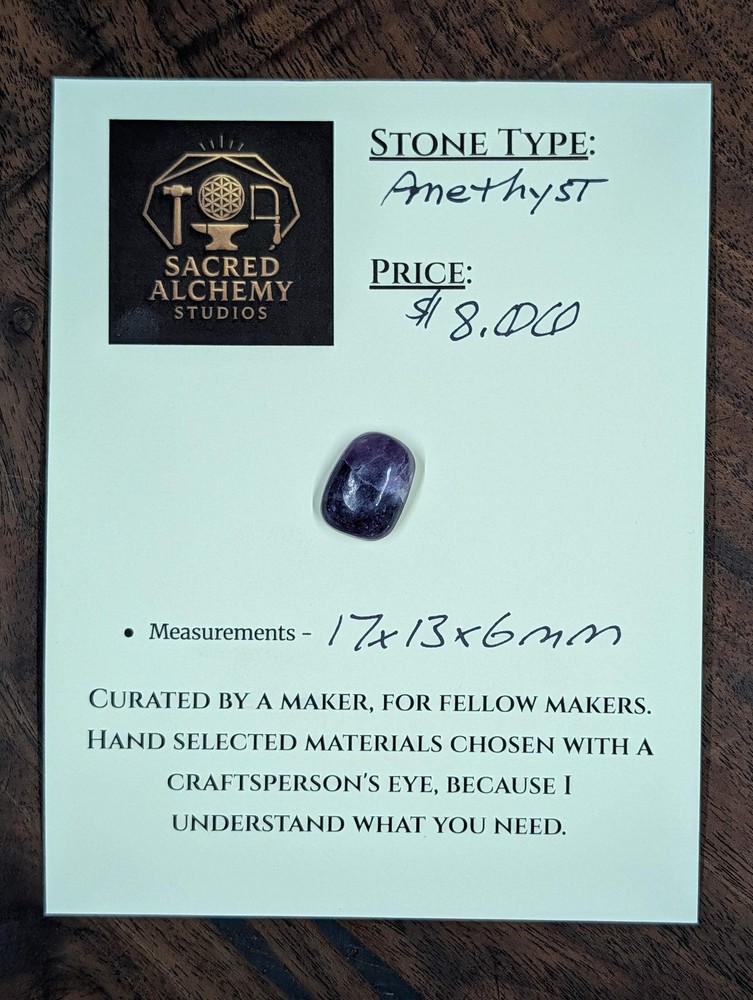 Amethyst - Rwanda - Cabochon - Distinctive Banding