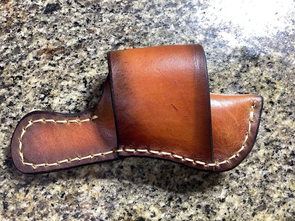 Leather Folding Knife Sheath Horizontal for Trapper Size (Sheath Only)