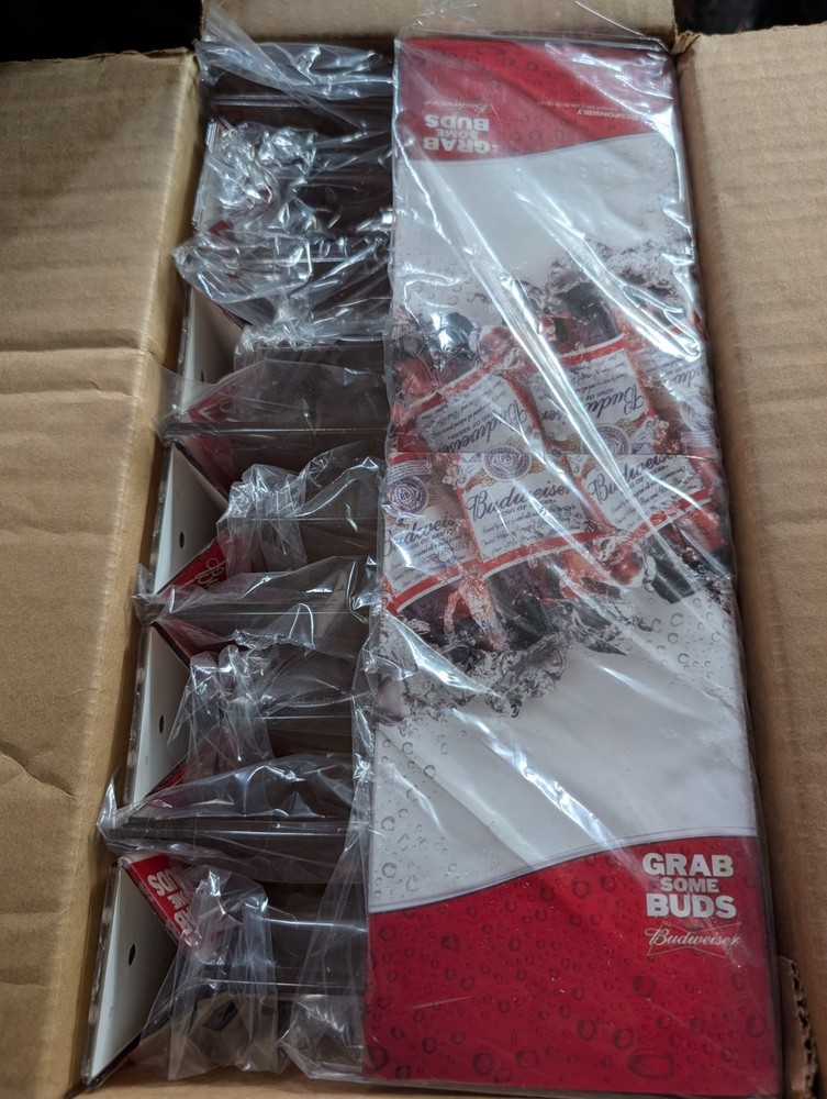 Budweiser Acrylic Table Display BOX OF 10