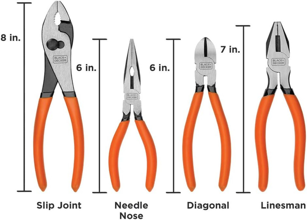 Plier Set, 4-Piece (BDHT84002)