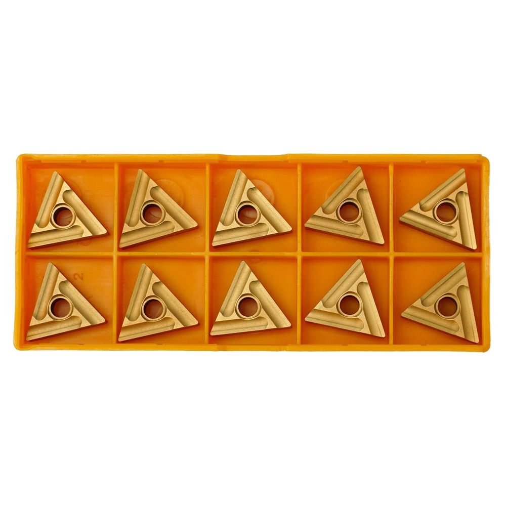 20pcs DCMT11T304 Yellow Coated Carbide Inserts, Turning Tool Inserts Set