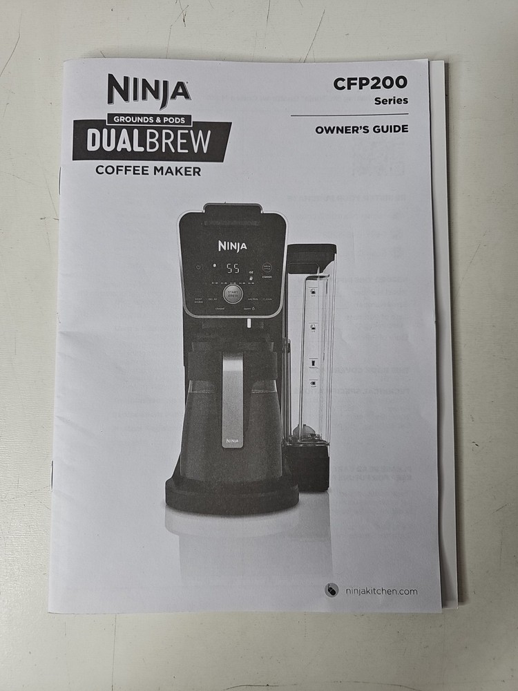Ninja Dual Brew Coffee Maker - CFP200 Replacement Manual