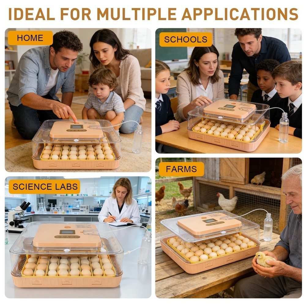 Gen IV 56 Egg Fully Automatic Incubator, 2026 UpgradedDesign, Intelligen