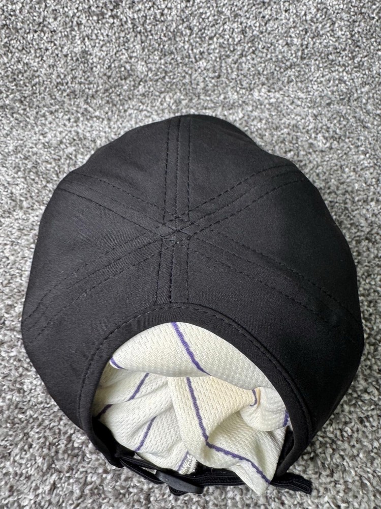 New Balance Hat Cap Strapback Womens One SIze Black Pony Performance Hat