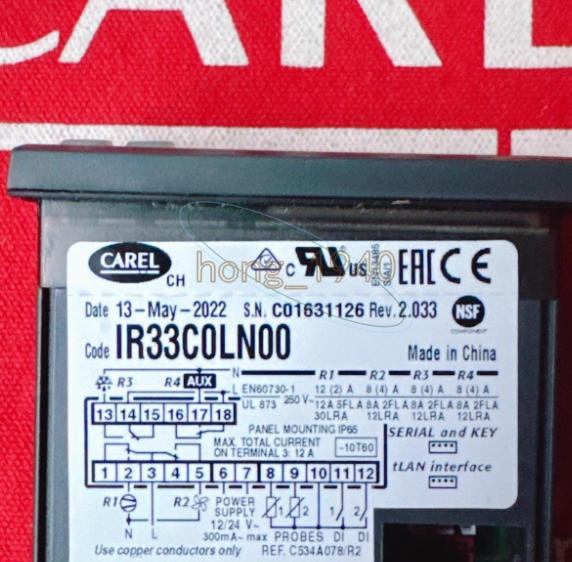 1PCS CAREL IR33C0LN00 Temperature Controller New