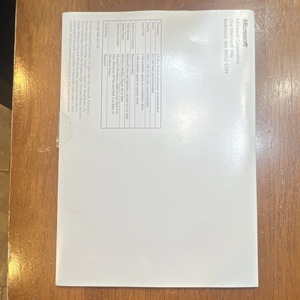 Microsoft Windows Mobile 6 Developer Resource Kit DVD Visual Studio Trial Eng