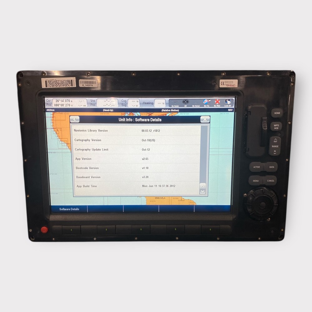 Raymarine E120W Widescreen Multifunction Display E62223 *CORE ONLY* Fully Tested