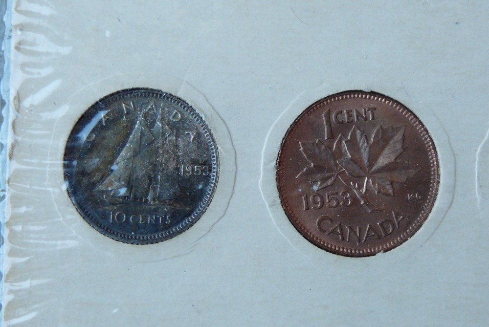 1953 original Canada RCM silver coin set