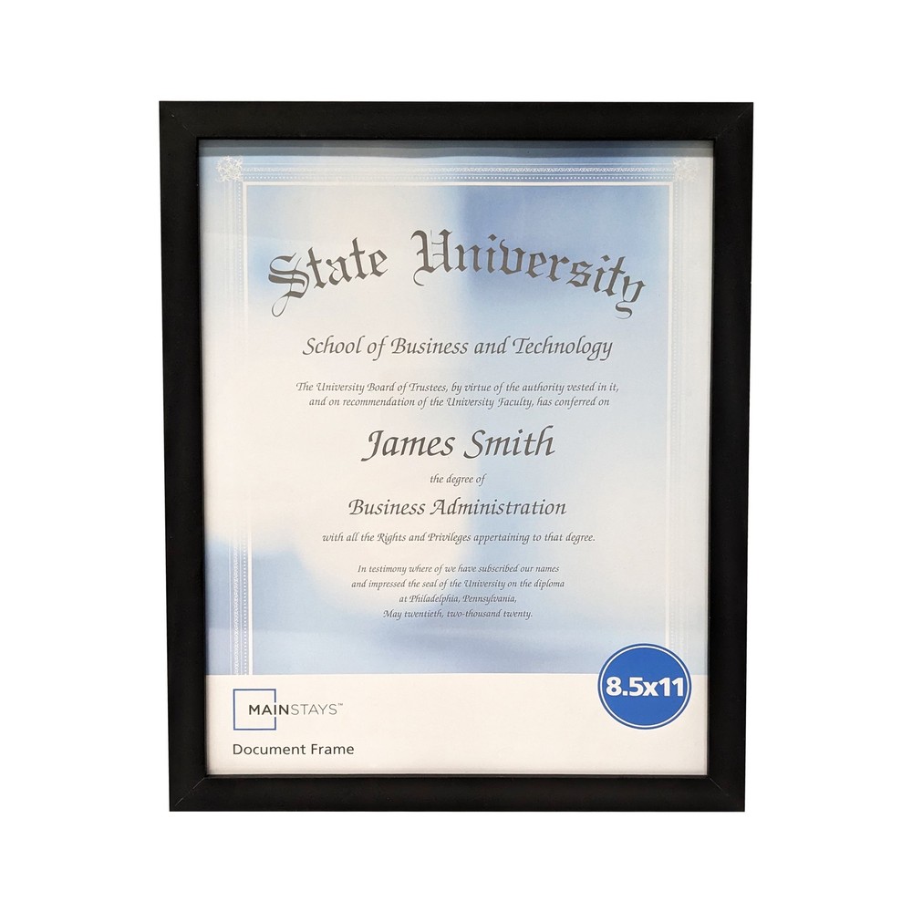 (2 pack) Mainstays 8.5x11 Document Picture Frame, Black