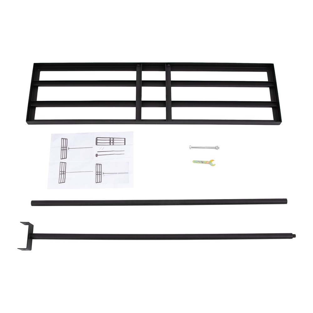 Lawn Leveler Tool with Long Handle, Durable Steel Rake for Smooth Ground