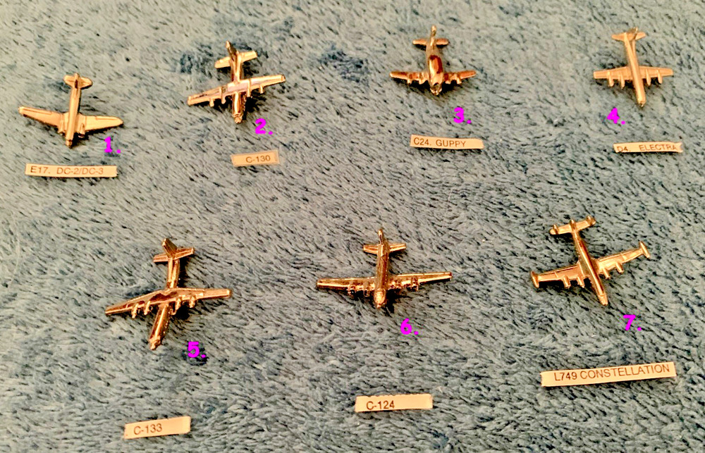 Multi Engine Cargo. Choose One pin. tie-tack, lapel pin, Brite Chrome. NEW.