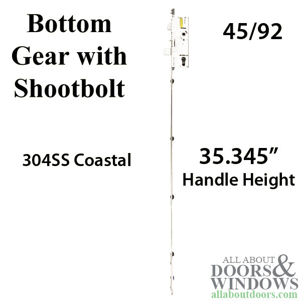Amesbury Multipoint Lock P2000 Active Mortise Lock With 3 Point Shootbolts