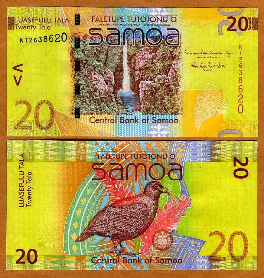 Western Samoa, 20 Tala, ND (2012), P-40b, UNC