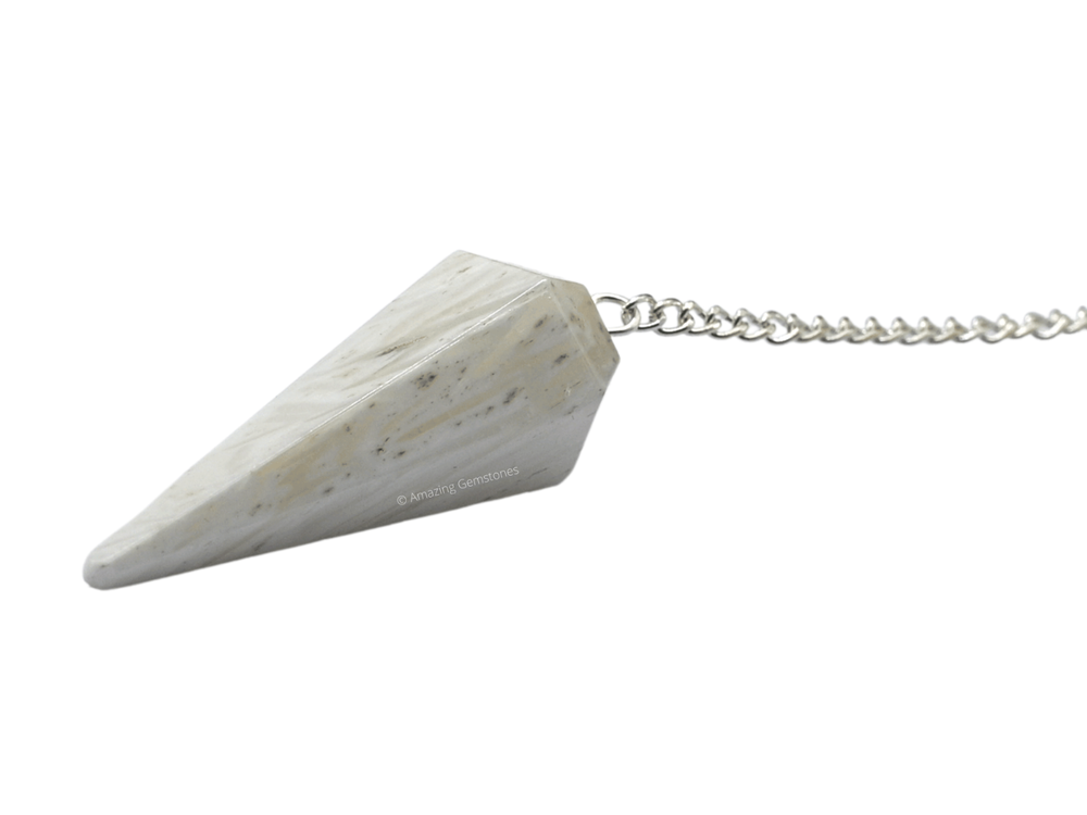 Scolecite Dowsing Crystal Pendulum