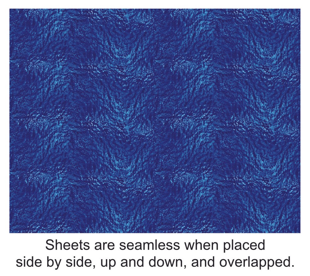 O Scale Water Model Train Scenery Sheets –5 Seamless 8.5x11 Dark Blue