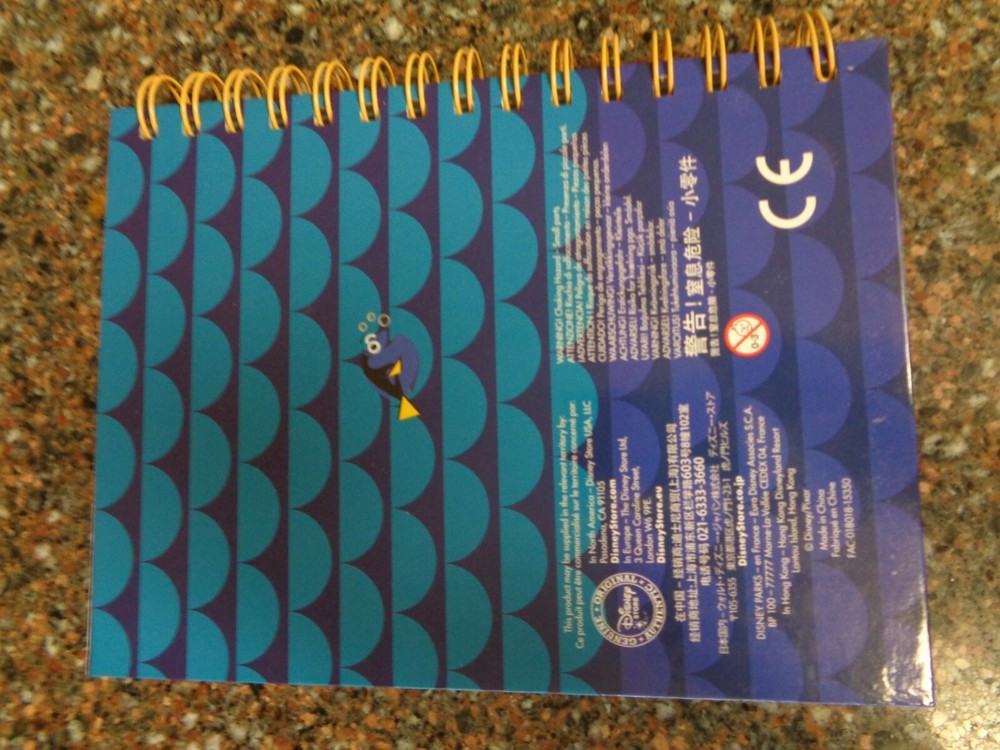 Disney Store Finding Dory Journal Diary Notebook Hank Nemo Brand New