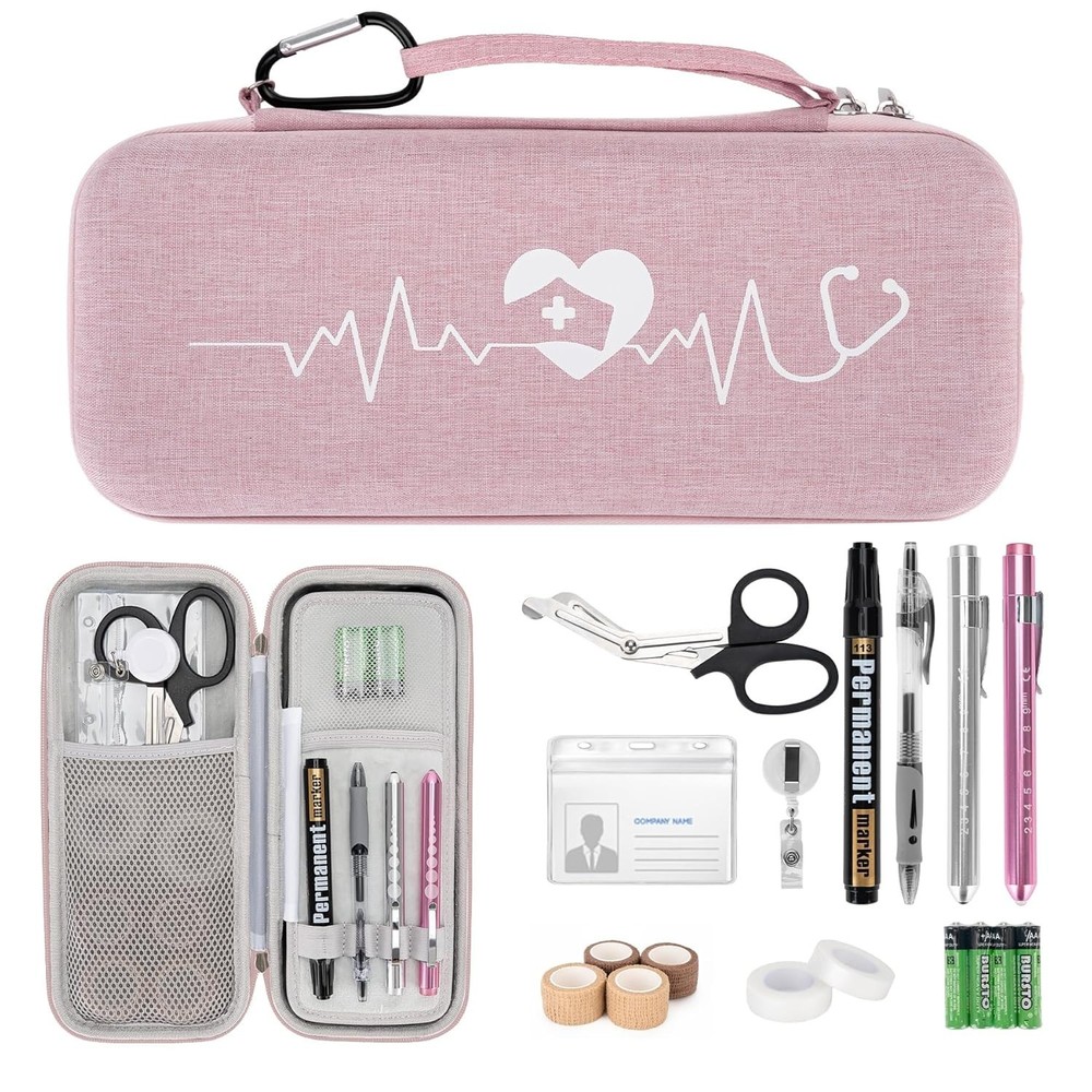 17 pcs Stethoscope Case Kit, Nursing School Essentials Include Stethosco...