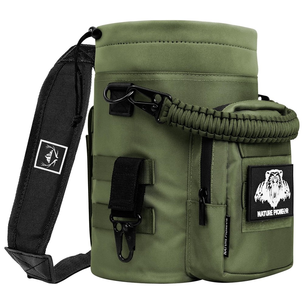 32 64 128oz Tactical Water Bottle Pouch, Multi-Function Tactical Water Bottle...