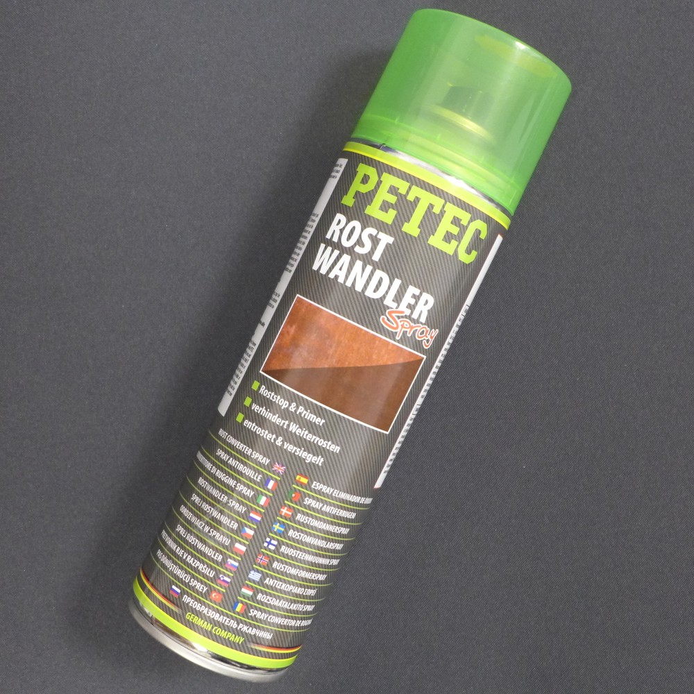 Petec 2x Rust Converter Rust Stop Rust Primer Spray 500ml
