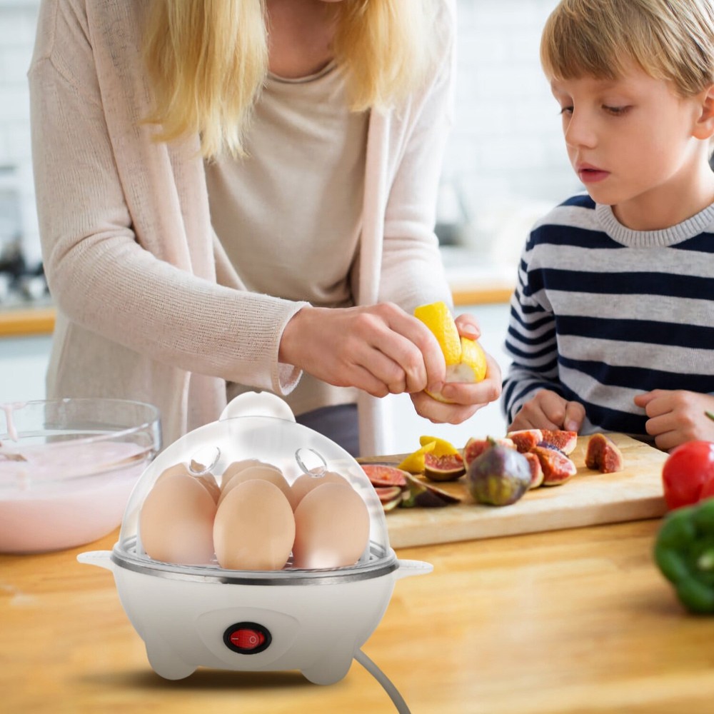 Rapid Egg Cooker, 7 Egg Capacity for Hard Boiled, Scrambled and Omelet Tray