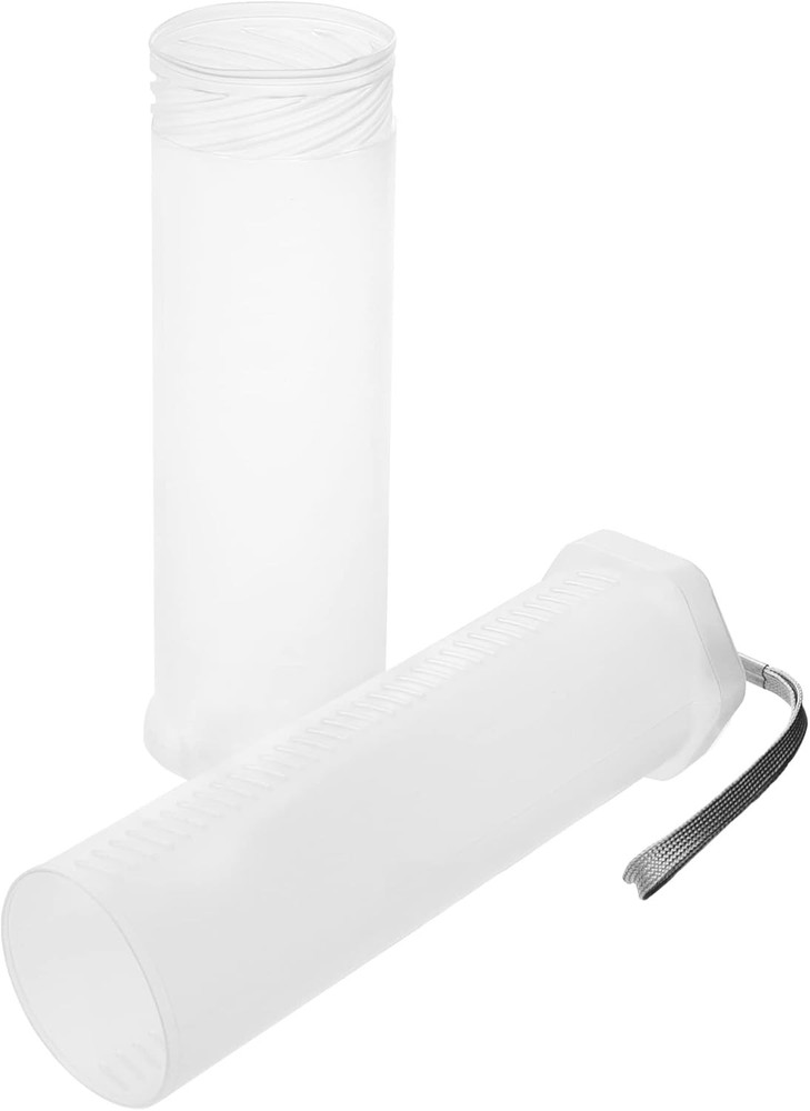 QWORK Extendable Artist Storage Tube - Durable Plastic, 2 Pack 2 Pack, Clear