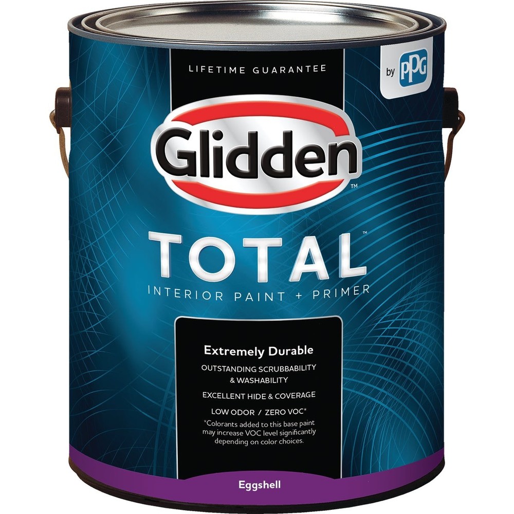 Glidden Total Interior Paint + Primer Eggshell Midtone Base 1 Gallon Glidden