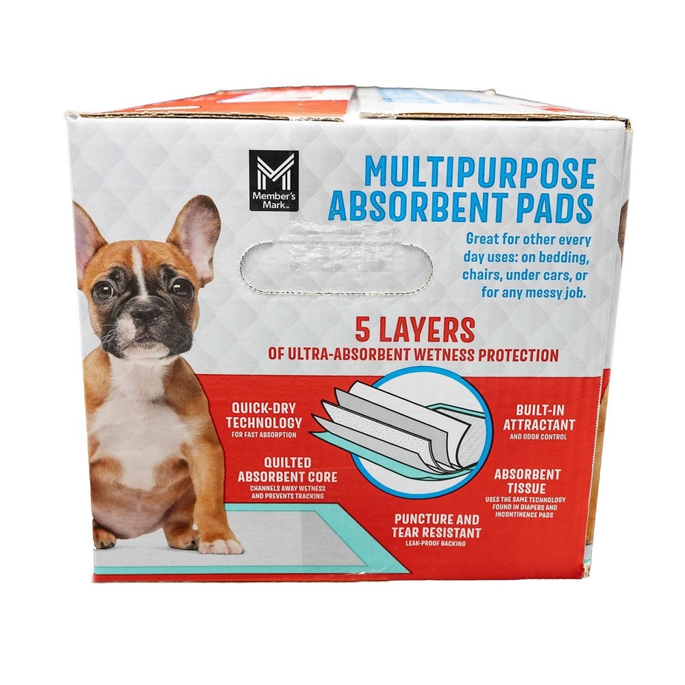 Member's Mark Absorbent Training Pads 23"x24" 120 Count Pack