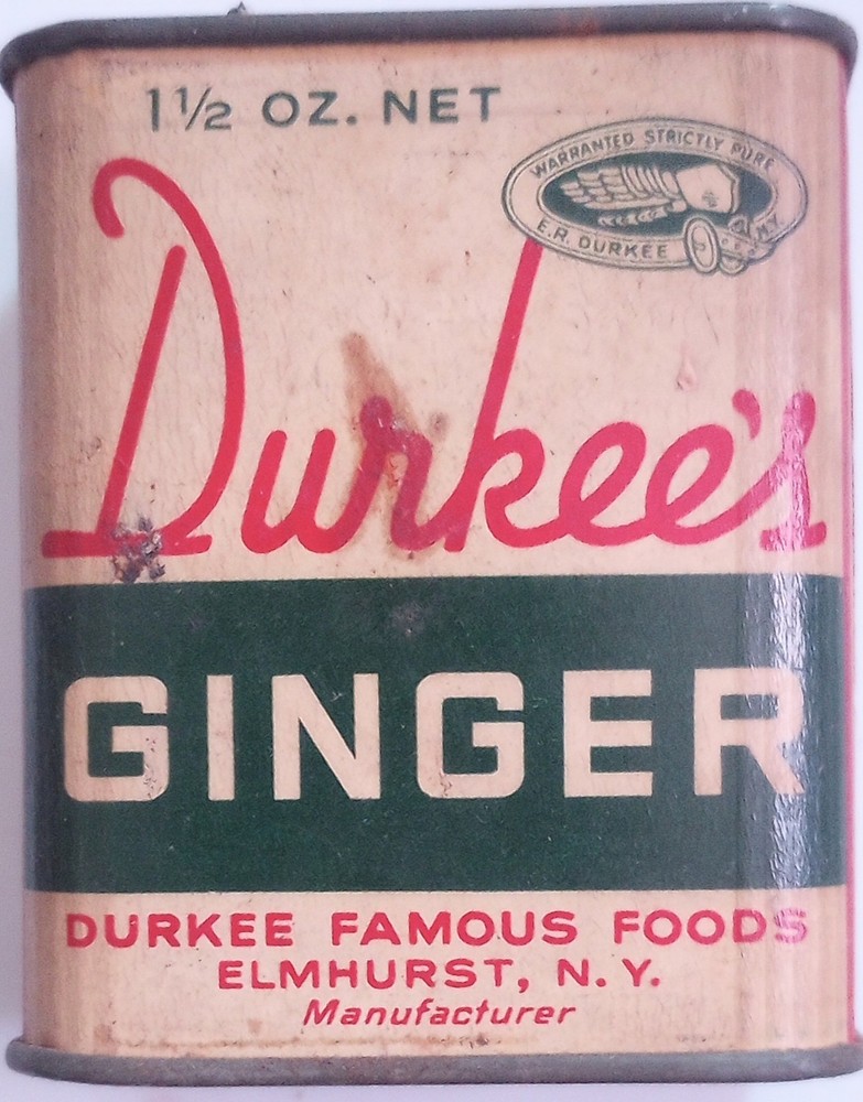 1960's-70's Durkees Ginger Spice Full Tin